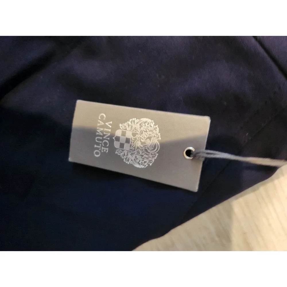 Vince Camuto Essentials Classic Navy Blue Stretch Dress Pants 16W 9299324 office
